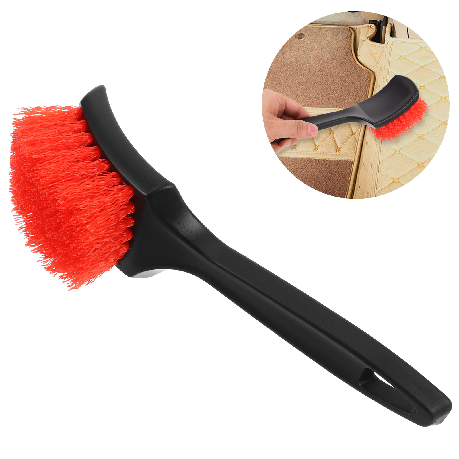 Dirt Brush Interior - Professionele autodetailborstel, multifunctionele tapijtreiniger voor auto-interieurs,