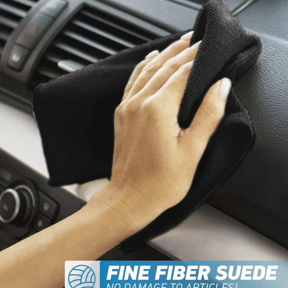 Microfiber Towel Detailing - Zwarte microvezel reinigingsdoek absorberende handdoek voor