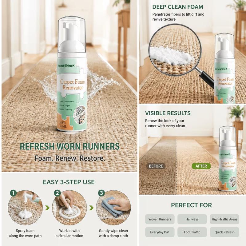 Seat Cleaner Fabric - Tapijt-schuimvlekkenverwijderaar Waterloze stoelreiniger Leder Stof Vinyl