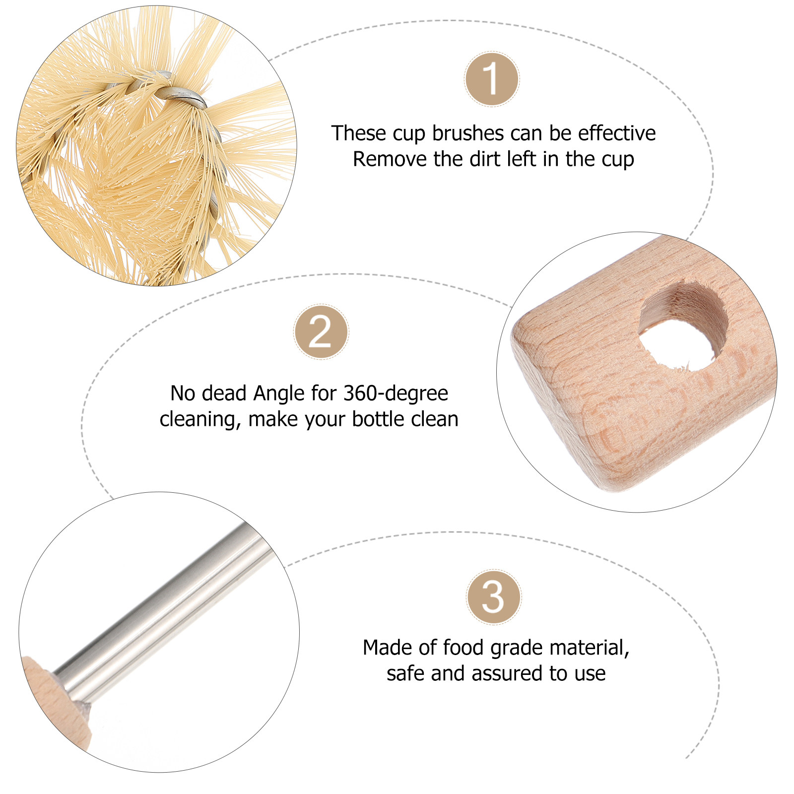 1 stuks premium bekerborstel,  - Dirt Brush Interior recensie en prijs